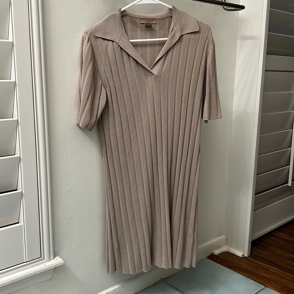 H&M Neutral Shirt Dress